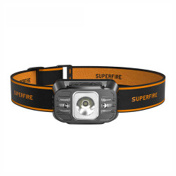 Φακός κεφαλής Superfire HL75-X – 220 lm, USB, 7 λειτουργίες, 120 μ.