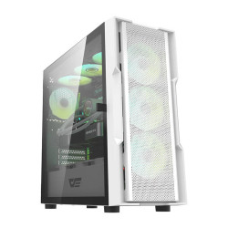 Darkflash Κουτί Υπολογιστή DK431 Mesh με 4 Ανεμιστήρες (Λευκό)