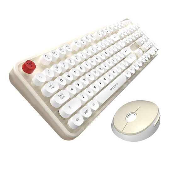 Wireless keyboard + mouse set MOFII Sweet 2.4G (White-Beige Wireless keyboard + mouse set MOFII Sweet 2.4G (White-Beige
