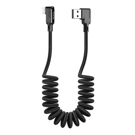 USB to Lightning cable, Mcdodo CA-7300, angled, 1.8m (black) USB to Lightning cable, Mcdodo CA-7300, angled, 1.8m (black)