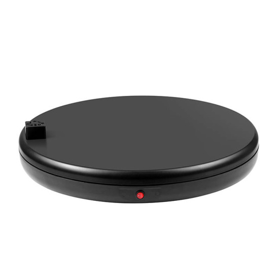 Rotating display stand Puluz with power socket 45 cm (black) Rotating display stand Puluz with power socket 45 cm (black)