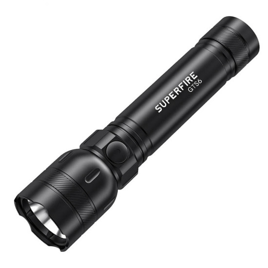 Φακός Superfire GTS6 – 360 lm, USB-C, 7W, 5 λειτουργίες, 150 μ. Φακός Superfire GTS6 – 360 lm, USB-C, 7W, 5 λειτουργίες, 150 μ.