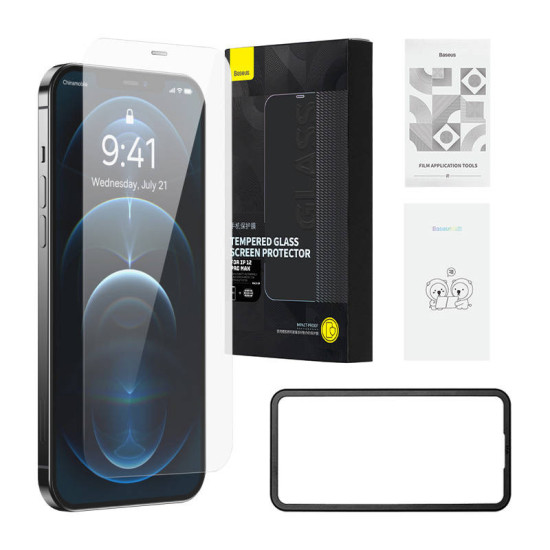 Baseus Προστατευτικό Οθόνης Schott HD Tempered Glass με Φίλτρο Σκόνης 0.3mm για iPhone 12 Pro Max (Διαφανές) Baseus Προστατευτικό Οθόνης Schott HD Tempered Glass με Φίλτρο Σκόνης 0.3mm για iPhone 12 Pro Max (Διαφανές)