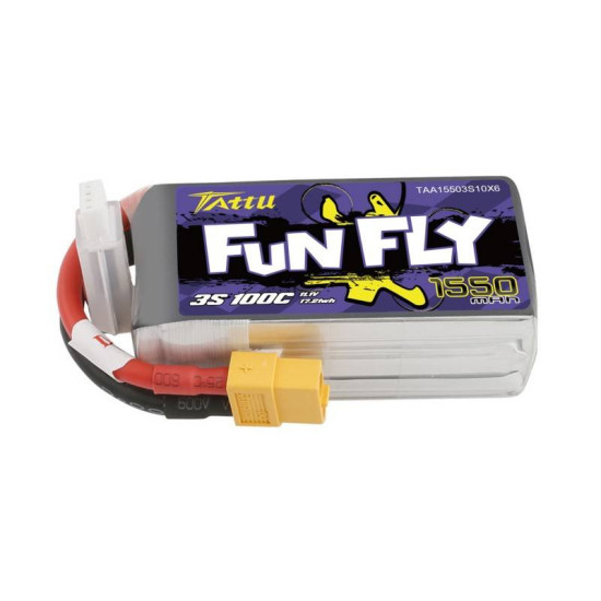 Battery Tattu Funfly 1550mAh 11,1V 100C 3S1P Battery Tattu Funfly 1550mAh 11,1V 100C 3S1P