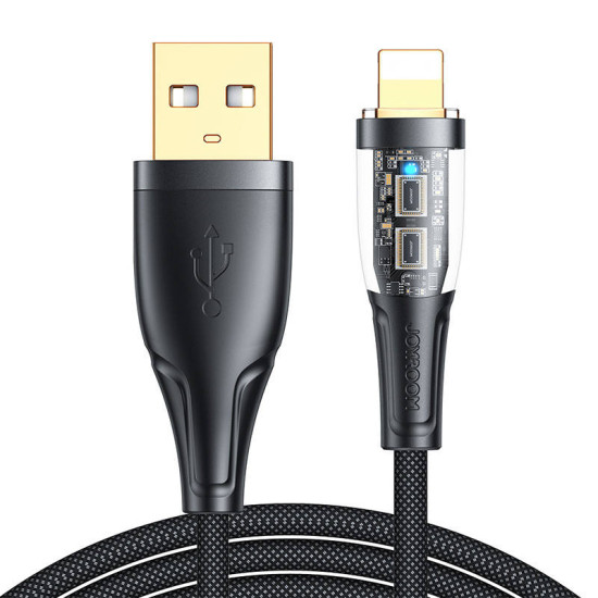 Cable to USB-A / Lightning / 2.4A / 1.2m Joyroom S-UL012A3 (black) Cable to USB-A / Lightning / 2.4A / 1.2m Joyroom S-UL012A3 (black)