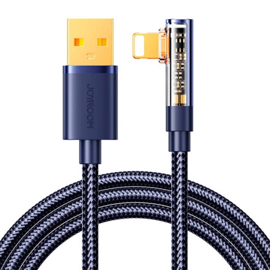 Angle Cable to USB-A / Lightning / 1.2m Joyroom S-UL012A6 (blue) Angle Cable to USB-A / Lightning / 1.2m Joyroom S-UL012A6 (blue)