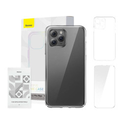 Baseus Θήκη Crystal Series για iPhone 11 Pro Max + Προστατευτικό Οθόνης Tempered Glass (Διαφανές)