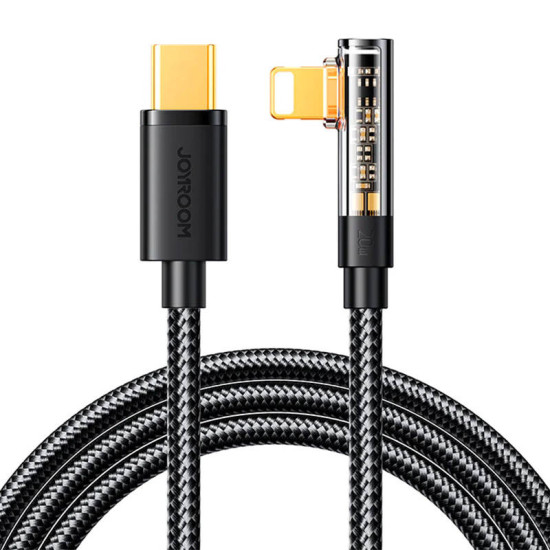 Joyroom S-C Lightning Angle 20W 1.2m USB to USB-C Lightning cable S-CL020A6 (black) Joyroom S-C Lightning Angle 20W 1.2m USB to USB-C Lightning cable S-CL020A6 (black)