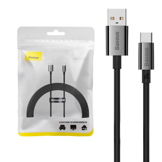 Baseus Καλώδιο USB σε USB-C Superior 100W 2m (Μαύρο) Baseus Καλώδιο USB σε USB-C Superior 100W 2m (Μαύρο)