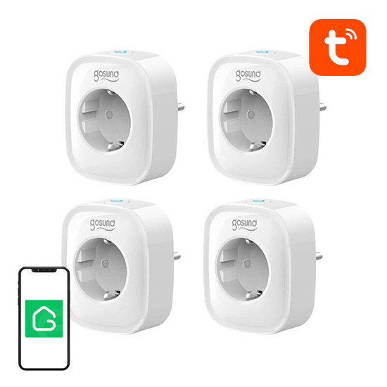 Gosund Έξυπνη Πρίζα WiFi SP1 Tuya (4τμχ) (Λευκό) Gosund Έξυπνη Πρίζα WiFi SP1 Tuya (4τμχ) (Λευκό)