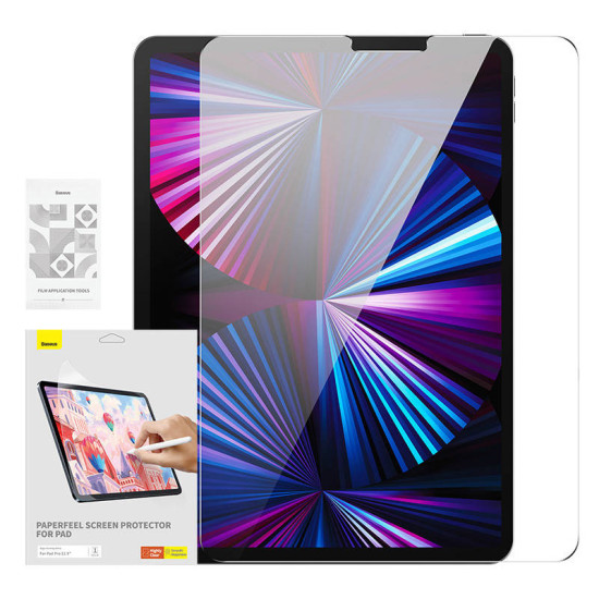 Baseus Προστατευτική Μεμβράνη Paperfeel για iPad Pro (2018/2020/2021/2022) 12.9″ (Διαφανές) Baseus Προστατευτική Μεμβράνη Paperfeel για iPad Pro (2018/2020/2021/2022) 12.9″ (Διαφανές)