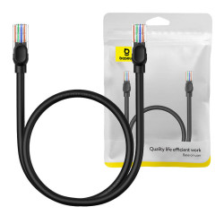 Baseus Καλώδιο Δικτύου Ethernet CAT5, 0.5m (Μαύρο)