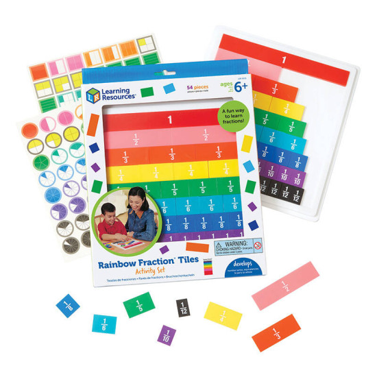 Learning Resources Εκπαιδευτικό Παιχνίδι Μαθηματικών Δεξιοτήτων Rainbow Fraction Tiles LER 0615 Learning Resources Εκπαιδευτικό Παιχνίδι Μαθηματικών Δεξιοτήτων Rainbow Fraction Tiles LER 0615