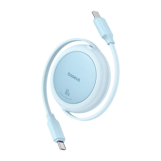 Baseus Free2Pull Mini USB-C to USB-C 60W USB cable, 1m (blue) Baseus Free2Pull Mini USB-C to USB-C 60W USB cable, 1m (blue)