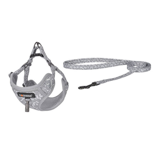 Dog set Dogness harness and leash (Light Grey) Dog set Dogness harness and leash (Light Grey)