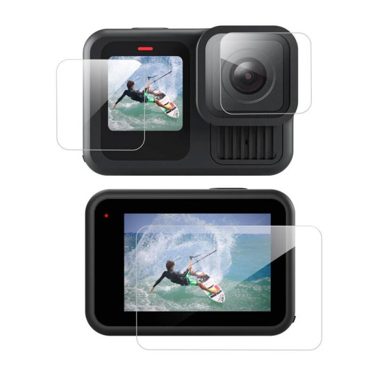 3-in-1 Tempered Glass for GoPro Hero 13 Black Telesin (S6-FLM-07-TGP) 3-in-1 Tempered Glass for GoPro Hero 13 Black Telesin (S6-FLM-07-TGP)