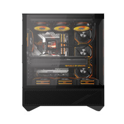 DarkFlash Computer Case DY460 Black with 4 ARGB fans