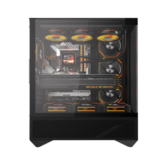 DarkFlash Computer Case DY460 Black with 4 ARGB fans