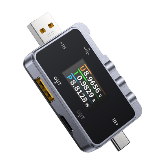 FNIRI FNAC-28 2in1 USB tester USB-C USB-A