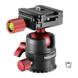 Neewer Metal Ball Head for Tripod 28MM Red