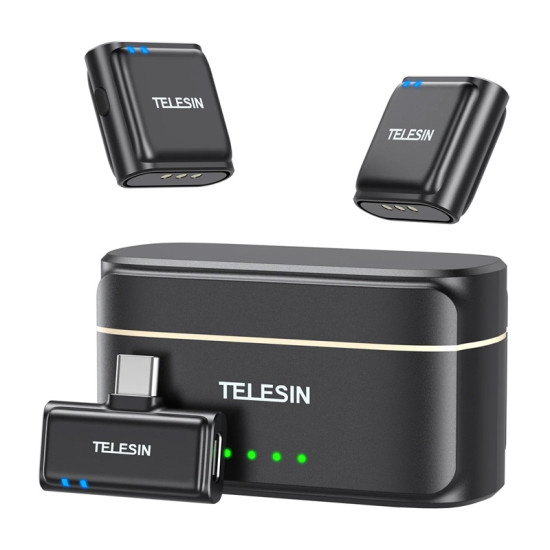 Microphone + Powerbank for Phones  Telesin, (Type-C）