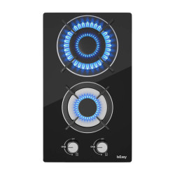 Glass Panel Gas Stove IsEasy MGBG-312A Two-zones
