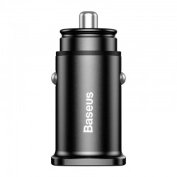 Baseus Φορτιστής Αυτοκινήτου Square 2xUSB QC3.0 5A 30W (Μαύρο)