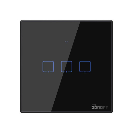 Sonoff Έξυπνος Διακόπτης Χωνευτός WiFi + RF 433 T3 EU TX (3 καναλιών) (Μαύρο) Sonoff Έξυπνος Διακόπτης Χωνευτός WiFi + RF 433 T3 EU TX (3 καναλιών) (Μαύρο)