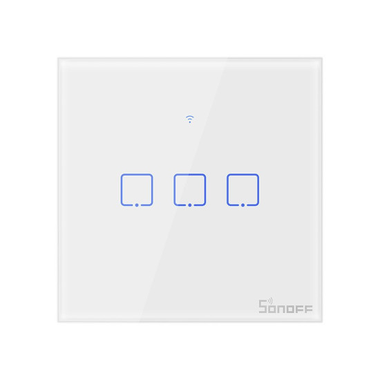 Sonoff Έξυπνος Διακόπτης Χωνευτός WiFi T0 EU TX (3 κανάλια) (Λευκό) Sonoff Έξυπνος Διακόπτης Χωνευτός WiFi T0 EU TX (3 κανάλια) (Λευκό)