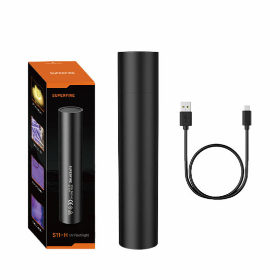 UV Flashlight Supfire S11-H, 365NM, USB UV Flashlight Supfire S11-H, 365NM, USB