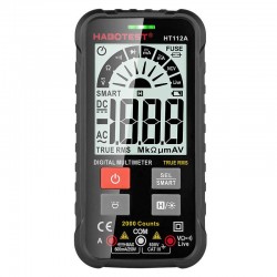 Habotest Ψηφιακό Πολύμετρο Γενικής Χρήσης HT112A True RMS (Μαύρο)