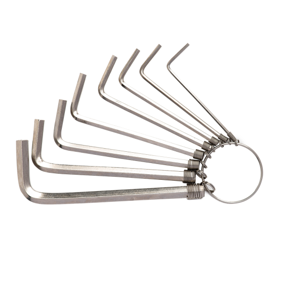 Hex Key Sets 1.5-6mm Deli Tools EDL3080 (silver) Hex Key Sets 1.5-6mm Deli Tools EDL3080 (silver)