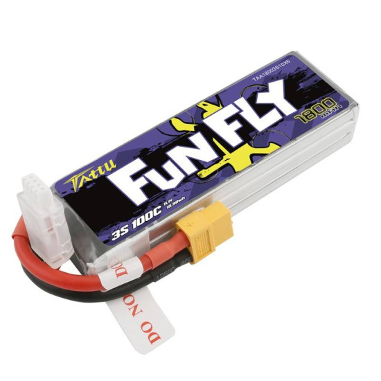 Tattu Funfly 1800mAh 11.1V 100C 3S1P XT60 battery Tattu Funfly 1800mAh 11.1V 100C 3S1P XT60 battery