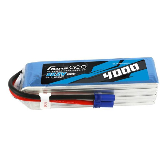 Gens Ace 4000mAh 22.2V 60C 6S1P EC5 battery Gens Ace 4000mAh 22.2V 60C 6S1P EC5 battery