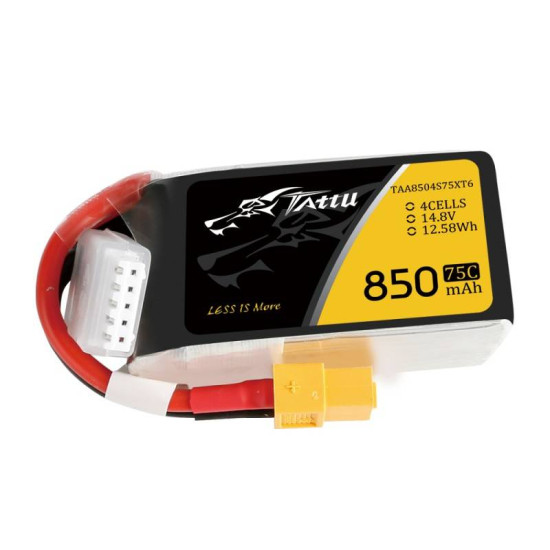 Tattu 850mAh 14.8V 75C 4S1P XT60 battery Tattu 850mAh 14.8V 75C 4S1P XT60 battery