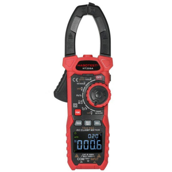 Habotest Ψηφιακή Αμπεροτσιμπίδα HT208A True RMS (Κόκκινο/Μαύρο) Habotest Ψηφιακή Αμπεροτσιμπίδα HT208A True RMS (Κόκκινο/Μαύρο)