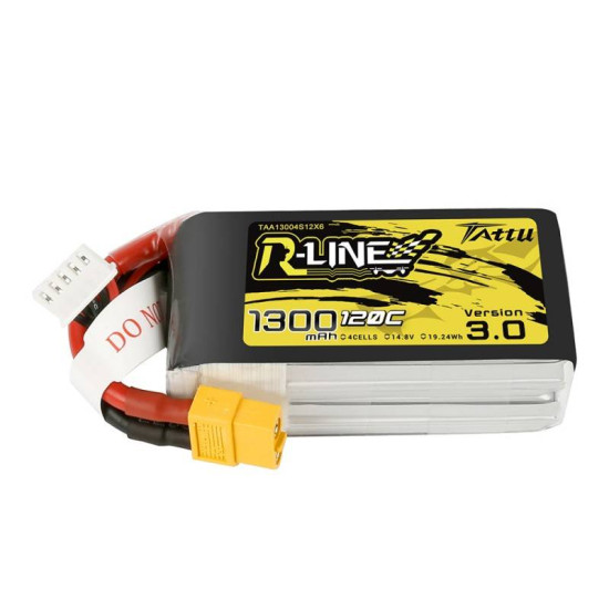 Tattu R-Line Version 3.0 1300mAh 14.8V 120C 4S1P XT60 battery Tattu R-Line Version 3.0 1300mAh 14.8V 120C 4S1P XT60 battery