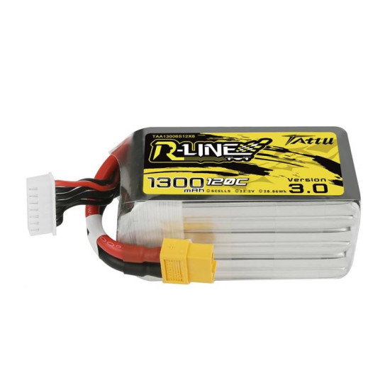 Tattu R-Line Version 3.0 1300mAh 22.2V 120C 6S1P XT60 battery Tattu R-Line Version 3.0 1300mAh 22.2V 120C 6S1P XT60 battery