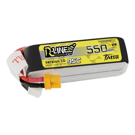 Battery Tattu R-Line 550mAh 14.8V 95C 4S1P Battery Tattu R-Line 550mAh 14.8V 95C 4S1P