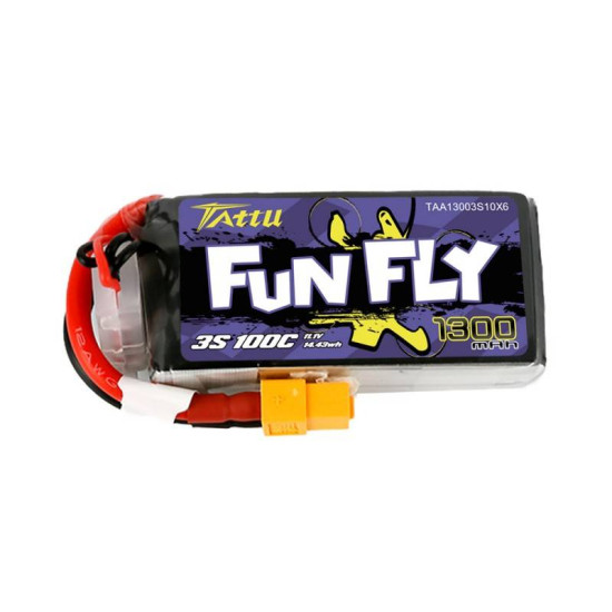 Battery Tattu Funfly 1300mAh 11,1V 100C 3S1P Battery Tattu Funfly 1300mAh 11,1V 100C 3S1P