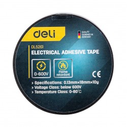 Electrical insulating tape Deli Tools EDL5261, 10m
