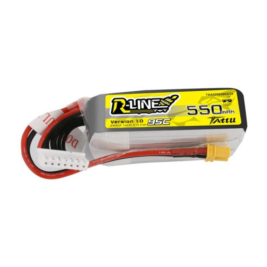 Battery Tattu R-Line 550mAh 22.2V 95C 6S1P XT30 Battery Tattu R-Line 550mAh 22.2V 95C 6S1P XT30