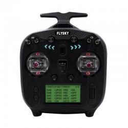 FlySky Χειριστήριο Πομπού + Δέκτης FS-ST8 + SR8, Improved Version (Μαύρο)