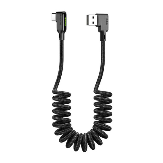 USB to USB-C cable, Mcdodo CA-7310, angled, 1.8m (black) USB to USB-C cable, Mcdodo CA-7310, angled, 1.8m (black)