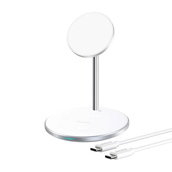 Wireless charger Choetech T581-F with stand (white) Wireless charger Choetech T581-F with stand (white)
