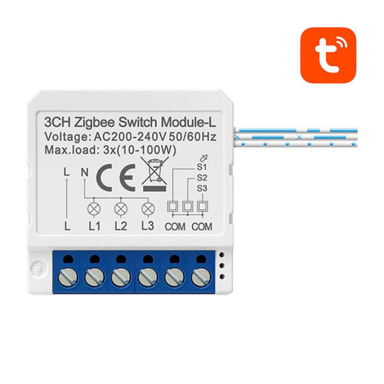 Avatto Έξυπνος Ενδιάμεσος Διακόπτης ZigBee LZWSM16-W3 χωρίς ουδέτερο TUYA (Λευκό) Avatto Έξυπνος Ενδιάμεσος Διακόπτης ZigBee LZWSM16-W3 χωρίς ουδέτερο TUYA (Λευκό)