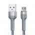 Remax Καλώδιο MicroUSB Jany Alloy, 1m, 2.4A (Ασημί)