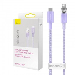 Baseus Καλώδιο USB-C σε Lightning Explorer Series, 20W, 1m (Λιλά)