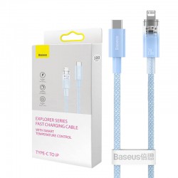 Baseus Καλώδιο USB-C σε Lightning Explorer Series, 20W, 1m (Γαλάζιο)