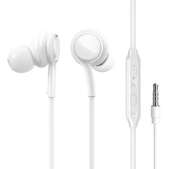 Wired Earphones JR-EW02, Half in Ear (White) Wired Earphones JR-EW02, Half in Ear (White)